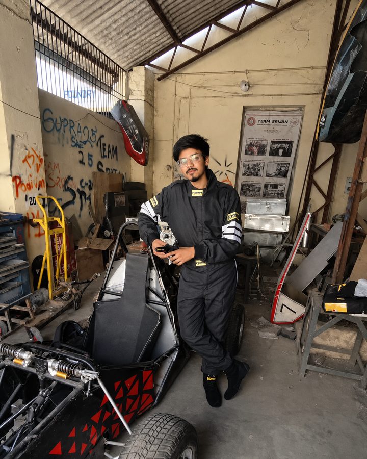 Aryan Kumar, Team Srijan Powertrain member